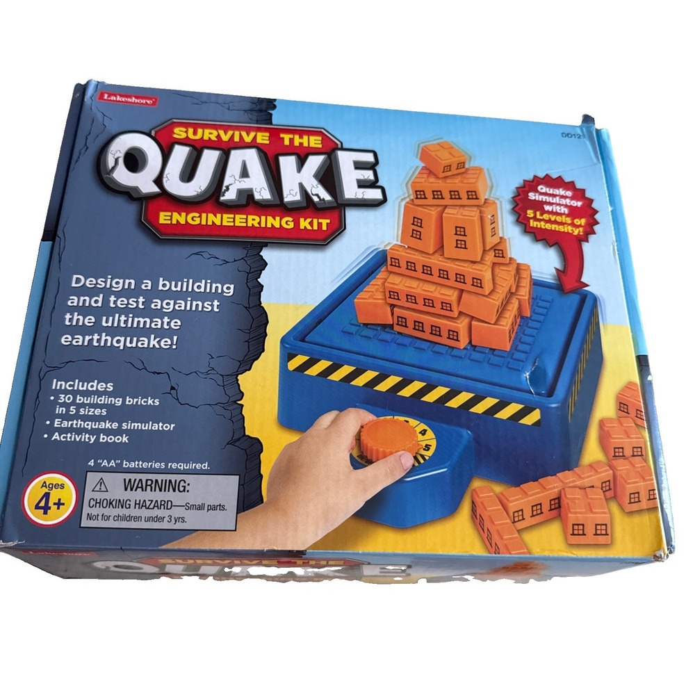 Survive The Quake Engineering Kit Lakeshore Kids Building Survive The Quake!!!